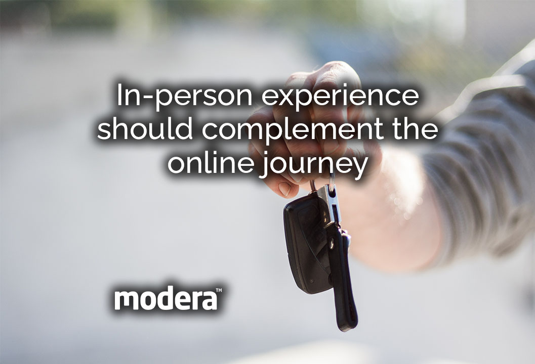 in person experience should complement the online journey