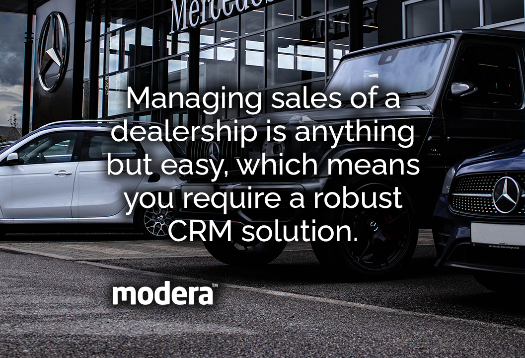 dealership website with automotive crm