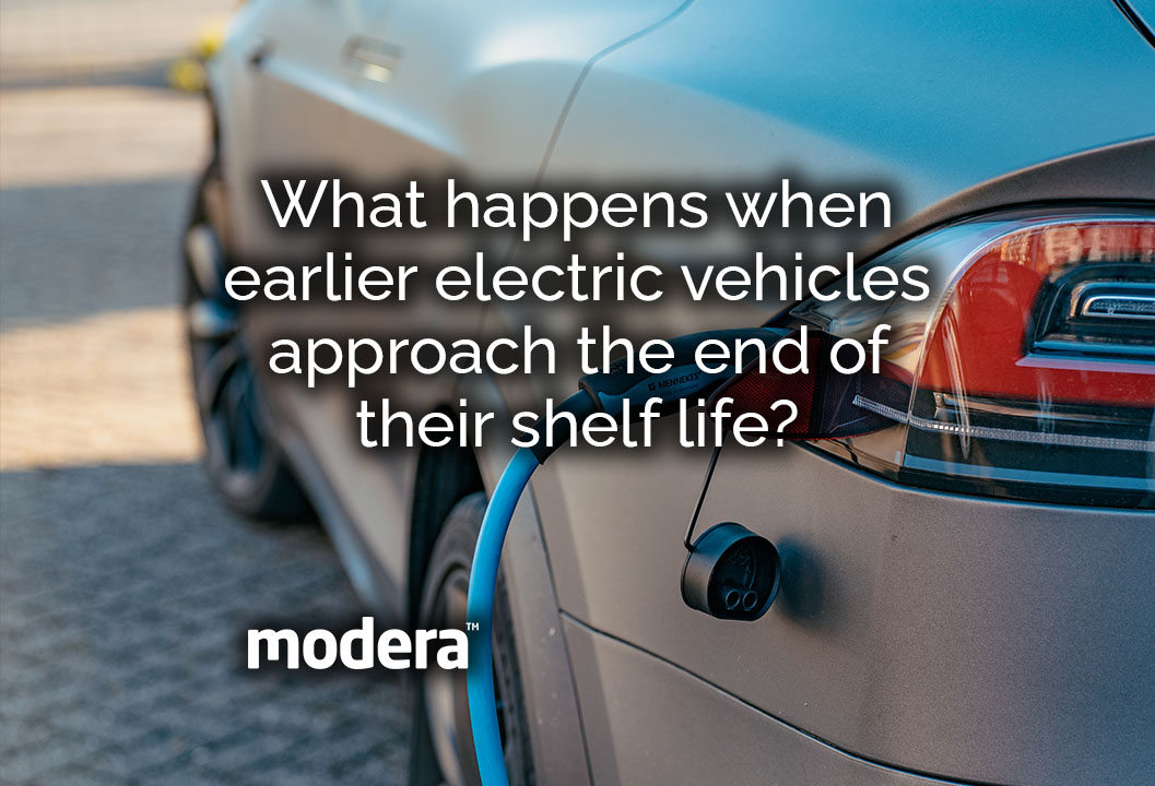 What happens when earlier electric cars approach the end of their shelf life?